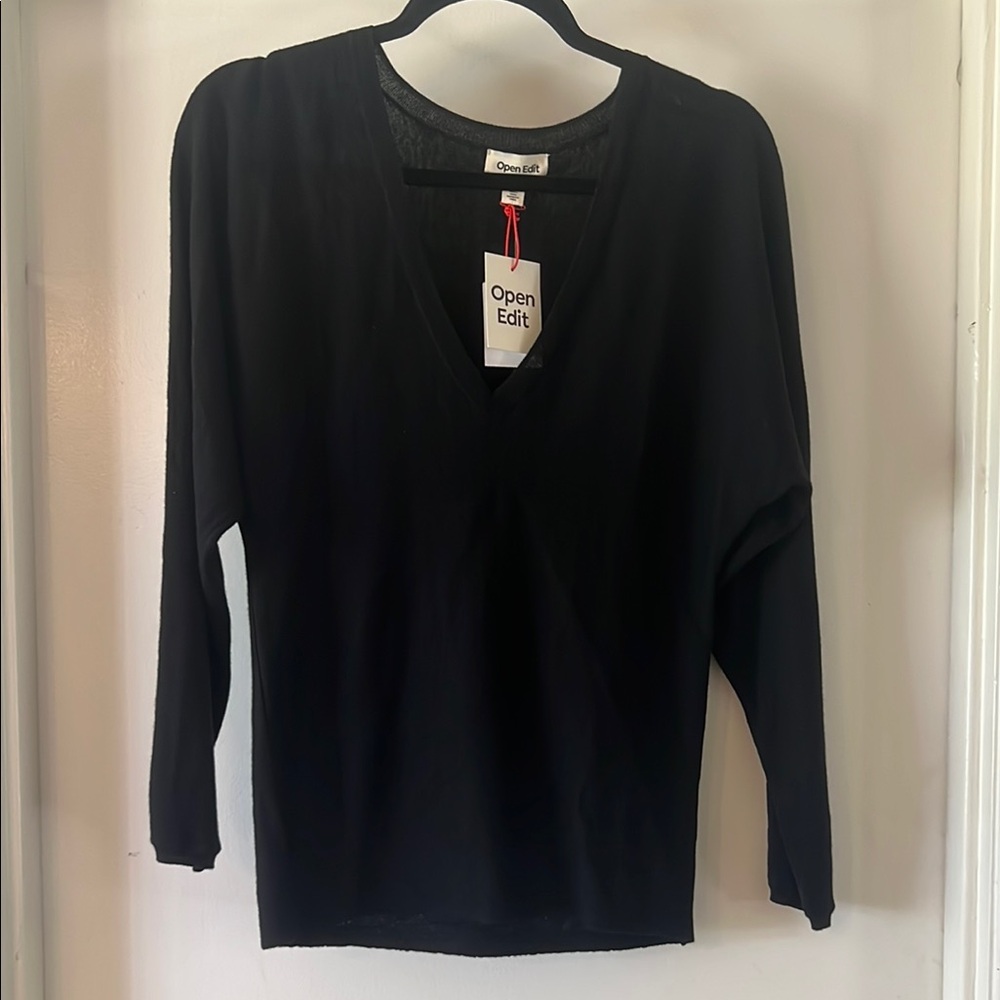 Women's sweater Open Edit black  V-Neck size XS